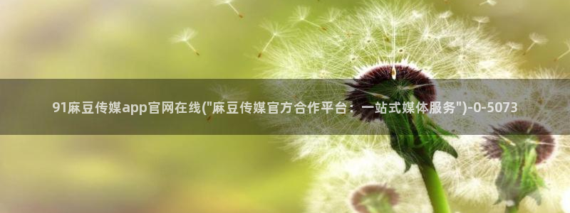麻豆视频 入口导航：91麻豆传媒app官网在线(\